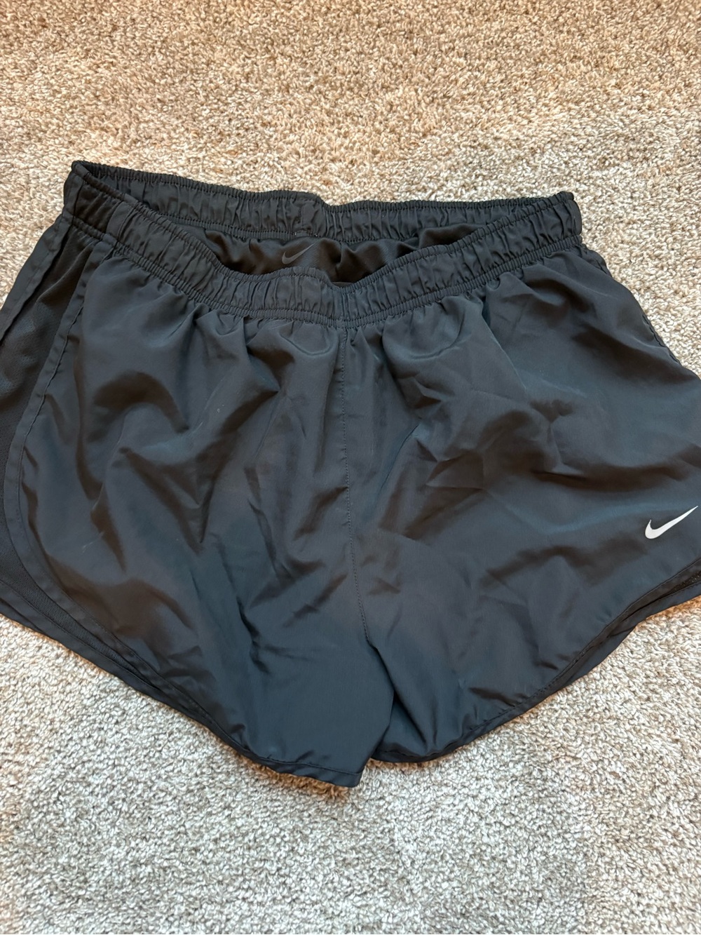 Nike Women's Athletic Shorts Bundle - Black, Olive, Light Blue - Picture 8 of 9